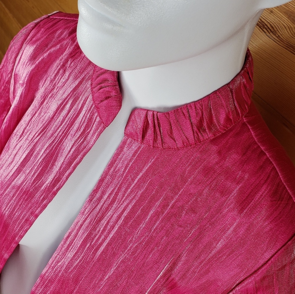 Chico's pink Blazer jacket fuchsia dressy 0 suit - Picture 7 of 8